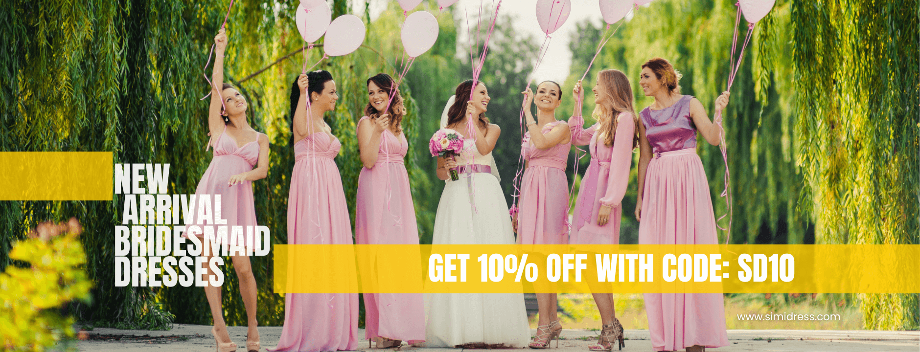 Budget bridesmaid dress | long bridesmaid dresses | wedding party dresses | simidress.com