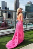Mermaid Spaghetti Straps Lace Appliques Long Prom Dresses, Party Dress, SP982 image 2