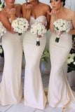 Sweetheart Mermaid Long Popular Inexpensive Online Bridesmaid Dresses, BD68