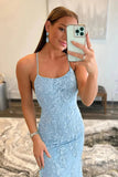 Blue Tulle Mermaid Lace Appliques Prom Dresses, Long Formal Dresses, SP935 | lace prom dresses | new arrival prom dress | simple prom dresses | simidress.com
