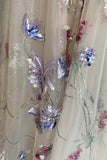 Colorful Tulle A-line Sweetheart Appliqued Long Prom Dresses With Split, SP785 | vintage prom dresses | party dresses | evening dresses | www.simidress.com