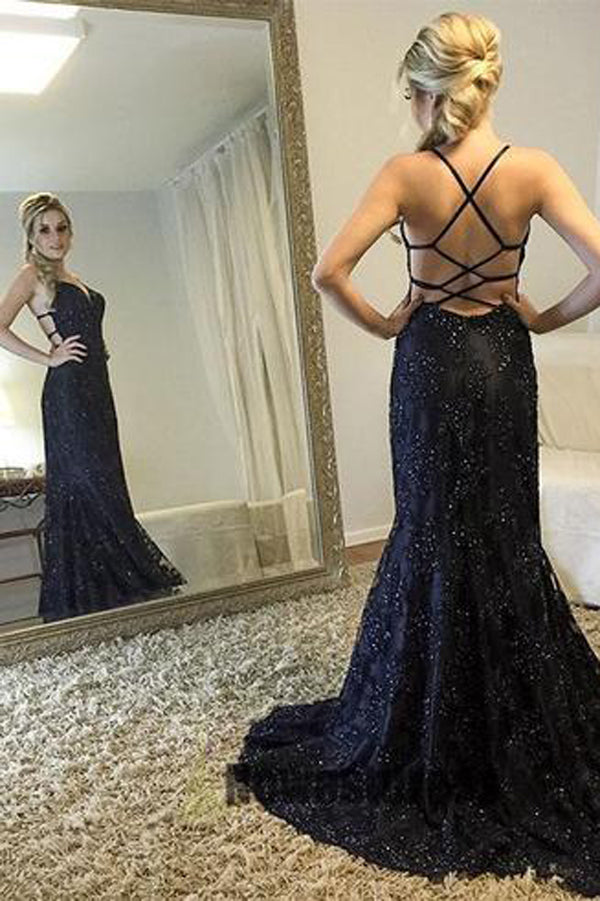 Sparkly Spaghetti Straps New Arrival Unique Prom Dresses, Party Dresses, M192