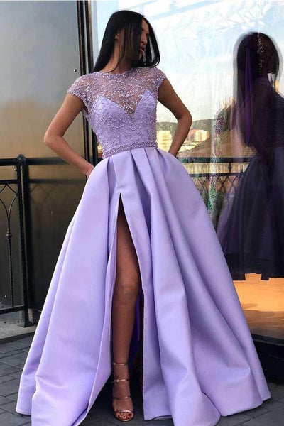 パープル アシンメトリックドレス PurpleA-