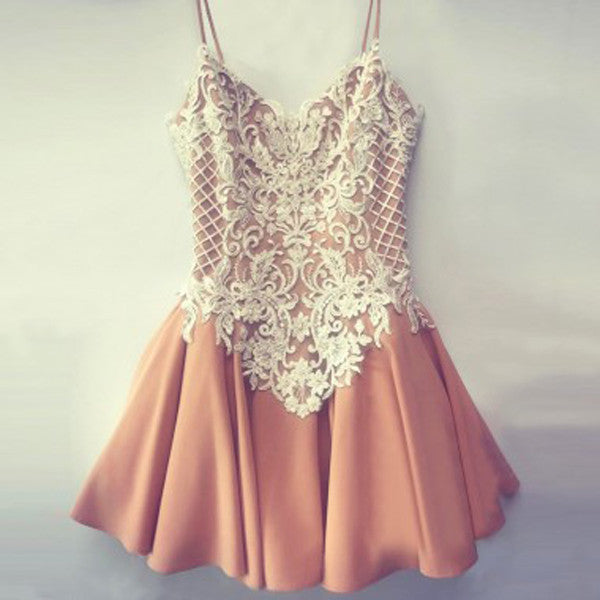 sachin and babi light blue dress Jovani 25855 Nude Multi Tie Back Embellished Homecoming Dress main image 0