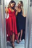 A-line Simple Homecoming Dress Party Dress,High Low Short Prom Dresses,SH204