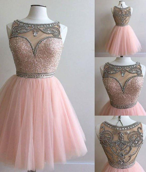 Juniors Homecoming Dresses,A-Line Scoop Homecoming Dress Prom Dresses, SH276