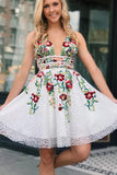 Floral print homecoming dresses graduation dresses from www.simidress.com