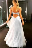 www.simidress.com supply Elegant Sparkly Sky Blue A-Line Backless Long Prom Dresses, Evening Dresses, SP561