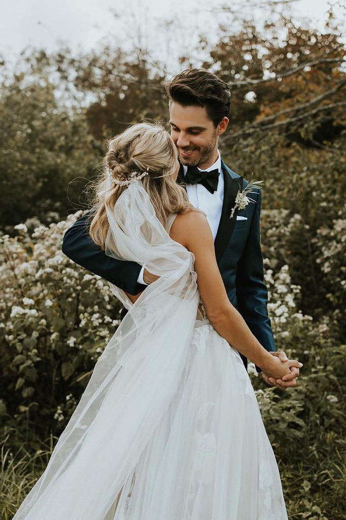 Beautiful Ivory V-neck Tulle Wedding Dresses Bridal Gowns, SW360 | Weddings | wedding dresses | bridal gowns | wedding gowns | wedding 2020 | lace wedding dresses | white wedding dresses | Ivory wedding dresses | mermaid wedding dresses | wedding dresses cheap | wedding party dresses | boho wedding dresses | simple wedding dresses | wedding dresses near me | wedding ideas | beach wedding dresses | wedding dresses online | Simidress