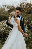 Beautiful Ivory V-neck Tulle Wedding Dresses Bridal Gowns, SW360 | Weddings | wedding dresses | bridal gowns | wedding gowns | wedding 2020 | lace wedding dresses | white wedding dresses | Ivory wedding dresses | mermaid wedding dresses | wedding dresses cheap | wedding party dresses | boho wedding dresses | simple wedding dresses | wedding dresses near me | wedding ideas | beach wedding dresses | wedding dresses online | Simidress