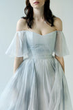 Grey Blue Long Prom Dresses, Wedding Dresses, SW363 | Weddings | wedding dresses | bridal gowns | wedding gowns | wedding 2020 | lace wedding dresses | white wedding dresses | Ivory wedding dresses | mermaid wedding dresses | wedding dresses cheap | wedding party dresses | boho wedding dresses | simple wedding dresses | wedding dresses near me | wedding ideas | beach wedding dresses | wedding dresses online | Simidress