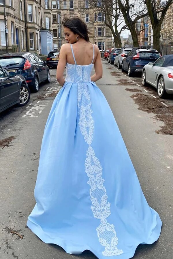 Lace prom dresses | a line prom dress | cheap long prom dresses | simidress.com