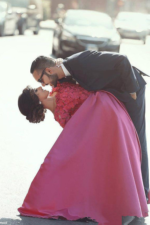 Long Sleeves Prom Evening Gowns with Appliques,Gorgeous Off Shoulder Prom Dress,SVD431