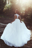 Chiffon A Line Floor-length Wedding Dresses With Lace Appliques, Simple Bridal Gown, SW763 | affordable lace wedding dresses | romantic lace wedding dresses | a line lace wedding dress | simidress.com