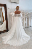 Tulle A Line Sweetheart Neck Wedding Dresses With Slit, Bridal Gown, SW761 | princess wedding dresses | cheap wedding dresses near me | wedding dresses online | simidress.com