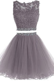Two piece homecoming dresses, Fashion Short Prom Dresses for Girls,SH74