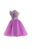 Purple Sweetheart Homecoming Dresses, Short Cocktail Dress Prom Dresses,SH67