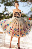 A-line Sweetheart Neck Butterflies Homecoming Dresses, Short Prom Dress, SH564 | school event dresses | party dresses | evening dresses | www.simidress.com​