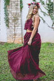 Burgundy Chiffon Two Piece Bohemia bridesmaid dresses | best bridesmaid dresses | bridesmaid dresses online | long bridesmaid dresses | affordable bridesmaid dresses | boho bridesmaid dresses | modest bridesmaid dresses | gold bridesmaid dresses | bridesmaid dresses near me | burgundy bridesmaid dresses | junior bridesmaid dresses | plus size bridesmaid dresses | cheap bridesmaid dresses | bridesmaid dresses | Simidress