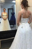 Beautiful Sky Blue Tulle Star A-line Long Prom Dresses, Formal Dresses, SP796 | cheap long prom dress | party dresses | white prom dresses | www.simidress.com