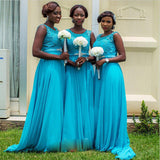 Blue long bridesmaid dress,elegant bridesmaid dress,new aarival bridesmaid dresses,SVD471