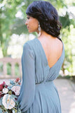 Long bridesmaid dresses | dusty blue bridesmaid dresses | cheap bridesmaid dresses | simidress.com