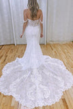 Gorgeous Mermaid Off-the-Shoulder Lace Wedding Dresses, Bridal Gowns, SW523 | vintage wedding dresses | wedding dresses near me | cheap lace wedding dresses | www.simidress.com