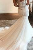 Gorgeous Mermaid Sweetheart Strapless Lace Wedding Dresses, Bridal Dress, SW570