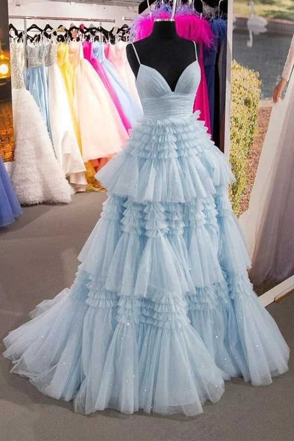 Sky blue prom dresses | long prom dresses | prom dresses near me | simidress.com