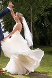 Ivory Chiffon A-line V-neck Backless Sweep Train Beach Wedding Dresses, SW429 | ivory wedding dress | beach wedding dresses | wedding gowns | bridal outfit | www.simidress.com