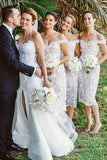 short bridesmaid dresses | lace bridesmaid dresses | bridesmaid outfits | simidress.com