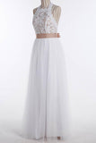 Simple Jewel Lace Top Sleeveless Floor-Length Wedding Dress Bridal Gown, SW130