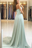 Cheap Strapless Long Prom Dresses with Sweetheart Neck, Bridesmaid Dresses, M150