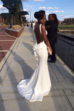 Spandex Open Back Long Prom Dresses with Sweep Train, Formal Dresses at simidress.com