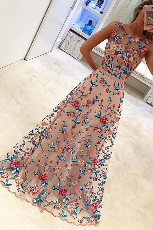 green emerald velvet dress Popular Evening Dresses Sweetheart Tulle Long Prom Dresses with AppliquesFashion Formal Dresses main image 1