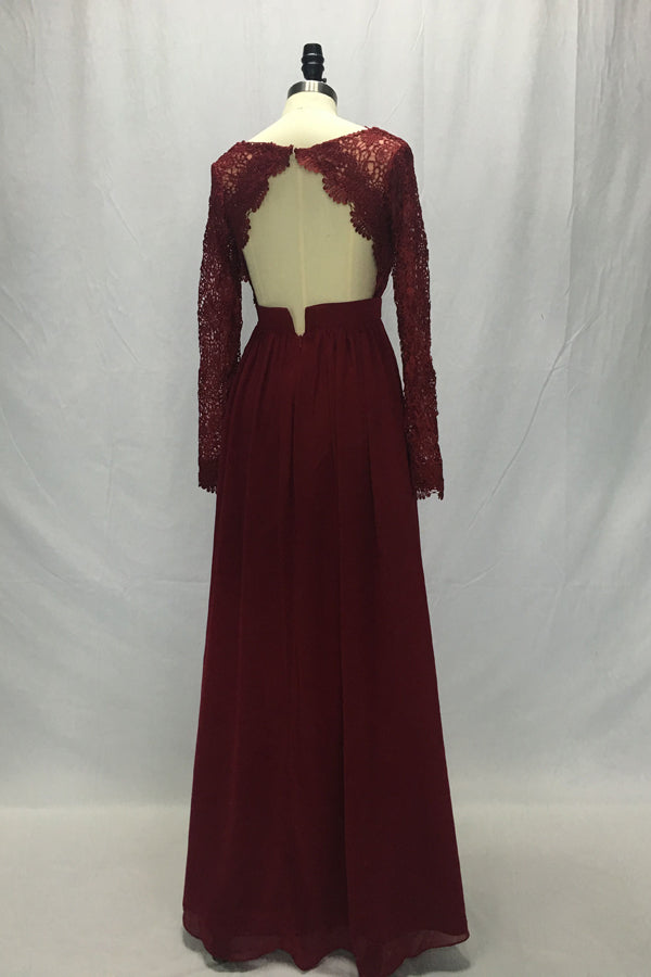 fitted lace wedding dress Burgundy Long Sleeves Bridesmaid Dresses, Cheap V neck Long Prom Dress Simidress fitted lace wedding dress Burgundy Long Sleeves Bridesmaid Dresses, Cheap V neck Long Prom Dress Simidress