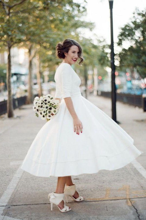 Tea length bridal gowns 2025