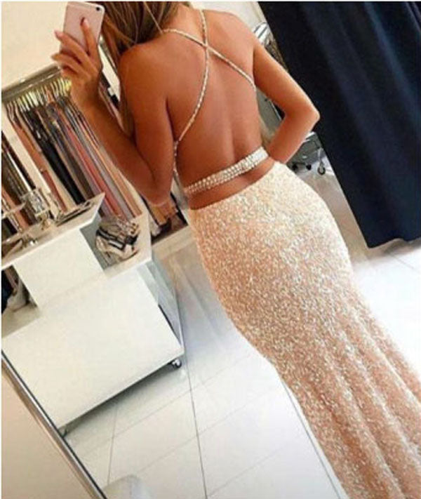 Sweetheart Beading Crystal Party Dress, Sexy Evening Dresses, Long Formal Dresses, M112