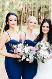  navy blue bridesmaid dresses | maid of honor dresses |  plus size bridesmaid dress | simidress.com