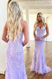 Purple lace prom dresses | long prom dresses | evening dresses | simidress.com