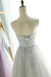 Simple Sheer  Short Prom Dress,Lace Up Pleats Homecoming Dress SH127