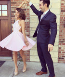 Simple Graduation Dress for Girls,Pink Short Prom Dress,Cute Homecoming Dress,SH24
