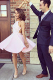 Simple Graduation Dress for Girls,Pink Short Prom Dress,Cute Homecoming Dress,SH24