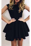 Sexy Black Open Back Homecoming Dress,Short Prom Dresses,SH257