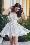 A-Line Homecoming Dress, Short Mini Prom Drsess for Teens, SH259