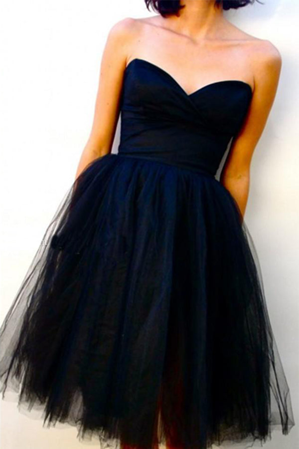 Sweetheart Off Shoulder Tulle Homecoming Dresses,Short Prom Dress, SH270