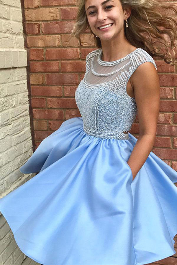 Fabulous Sleeveless Beaded Short Prom Dress Homecoming Dress Simidress Fabulous Sleeveless Beaded Short Prom Dress Homecoming Dress Simidress