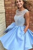 Fabulous Sleeveless Beaded Short Prom Dress Homecoming Dress, SH289