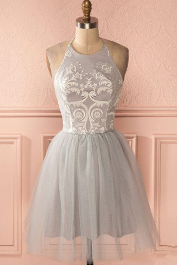Silver Homecoming Dresses Short A-line Pleated Backless Prom Dress Simidress Silver Homecoming Dresses Short A-line Pleated Backless Prom Dress Simidress