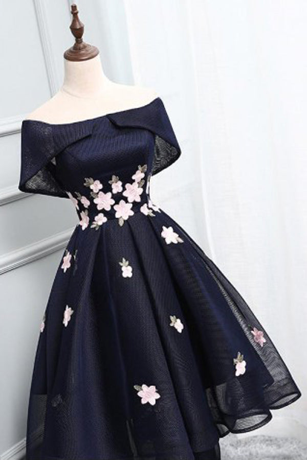 Morden Black Short Prom Dress, Homecoming Dress With Lace Up Applique, SH319 Simidress Morden Black Short Prom Dress, Homecoming Dress With Lace Up Applique, SH319 Simidress